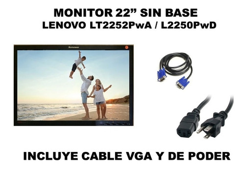 Monitor Lenovo 22'' Grado A Menor Sin Base