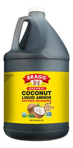 Aminos De Coco Orgánicos Bragg, Condimento Sin Soja, Vegano,