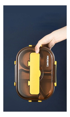 Fiambrera Acero Inoxidable 304 Caja Bento Separada Portátil