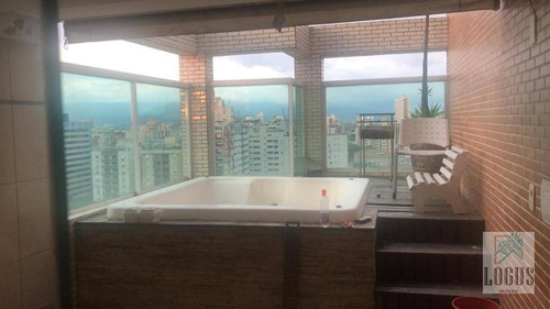 Imagem 8 de 28 de Cobertura À Venda, 130 M² Por R$ 1.500.000,00 - José Menino - Santos/sp - Co0013