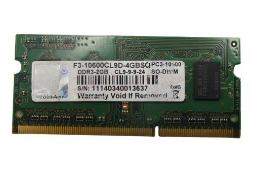 Memoria Ram Skill F3-10600cl9d-4gbsq Ddr3 