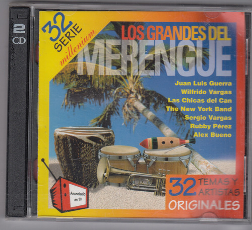 Los Grandes Del Merengue Serie 32 2 Cd´s Original Qqj. Mz