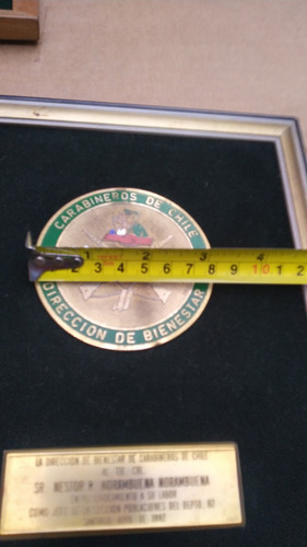Placa Antigua Carabineros Bienestar (Usado)