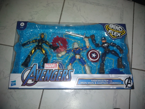Marvel Bend And Flex Capitán América Task Master Iron Man
