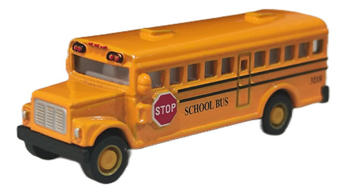 Mini Autobús Escolar 6x2.3x2cms Vehículo De Juguete
