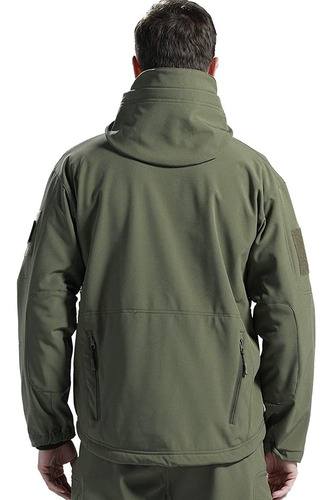 Imagen 5 de 10 de Campera Táctica Militar Softshell Piel De Tiburón Impermeabl
