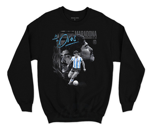 Buzo Diego Maradona 002 (negro:) Ideas Mvd