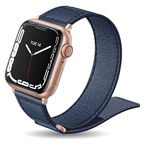 Yaxin Genuine Leather Band Compatible Con Apple Watch Ban