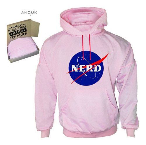 Imagen 9 de 10 de Buzo/hodie Personalizado Nerd Nasa Estampado Unisex Y Niños