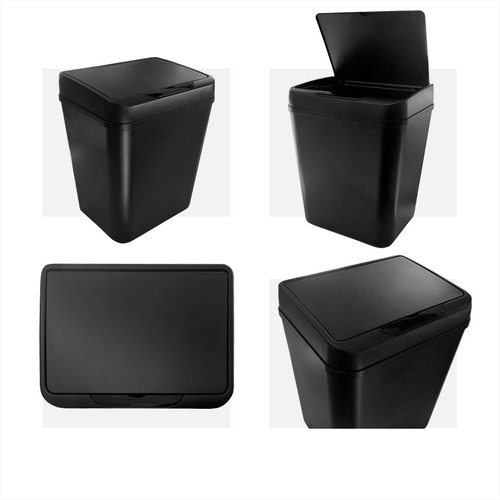 Cesto De Residuos Tacho De Basura Automático 9 Litros Mio Color Negro