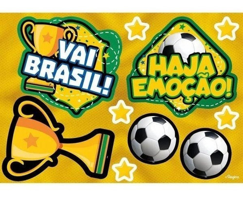 Kit Decorativo Para Tv Dia De Jogo Brasil