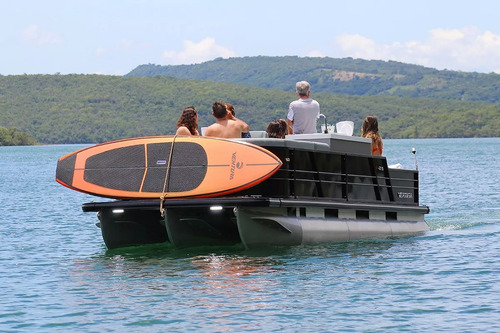 Lancha Ventura Pontoon 250 Zero V-cat Vcat Fluvimar Solara