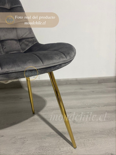 Set De 4 Sillas O Sitial Para Comedor Macron Terciopelo