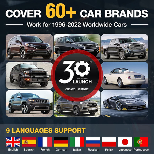 Imagen 8 de 8 de Lanzamiento Obd2 Crp123 Engine/abs/srs Scanner