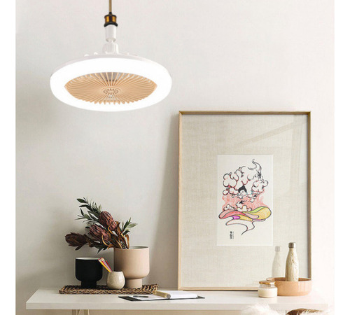 Lámpara De Ventilador De Techo Moderna Con Iluminación E26