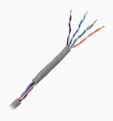 Imagen 4 de 4 de Bobina 100% Cobre Cable Utp Linkedpro, 305m Cat5e Gris