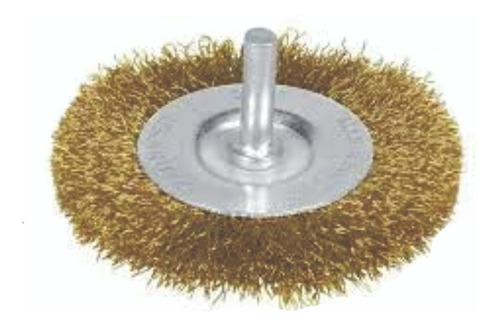 Cepillo Grata Bronce Circular Espiga 50 X 1/4  Para Taladro,