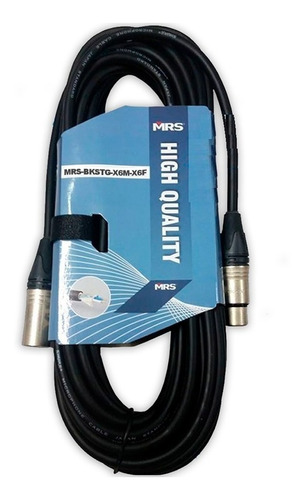 Cable Microfono Canon Xlr Macho/hembra De 6mts