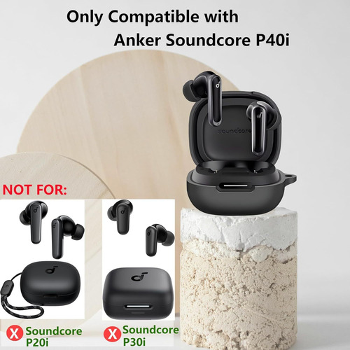 2pcs Funda Protectora Para Anker Soundcore P40i + Limpiador