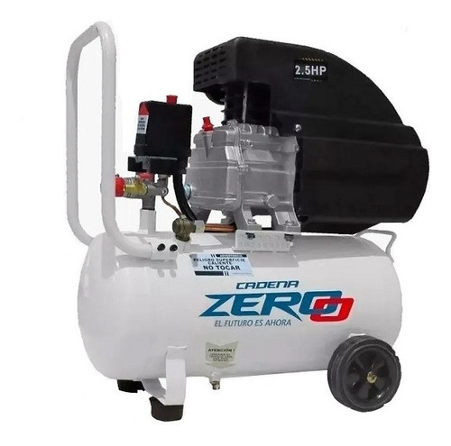 Compresor Aire 25 Litros Motor 2,5 Hp Con Ruedas Cadena Zero