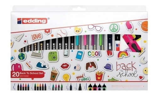 Marcador Edding Back To School Set 20 Unidades (149383)