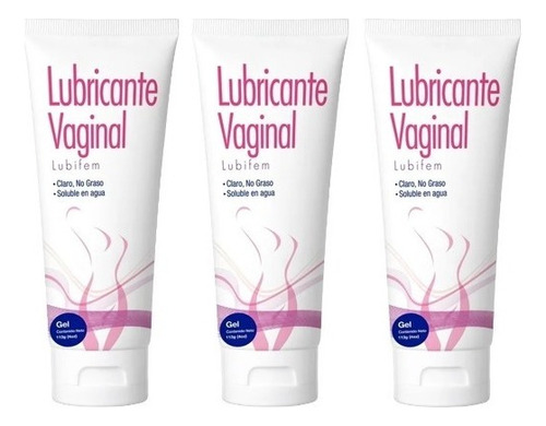 Gel Lubricante Lubifem 113 G 3 Pack Sabor Sin sabor