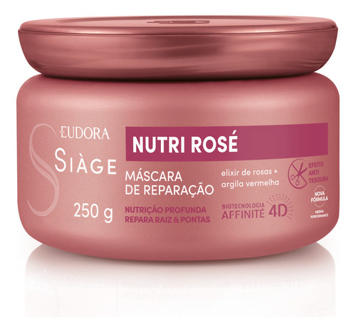 Máscara Capilar Siàge Nutri Rosé 250g