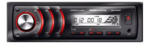 Estéreo para auto Crown Mustang DMR-3000BT con USB, bluetooth y lector de tarjeta SD