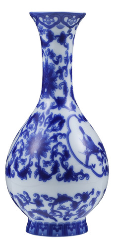 Decoraciones De Jarrones De Porcelana Azul Y Blanca Con Ramo