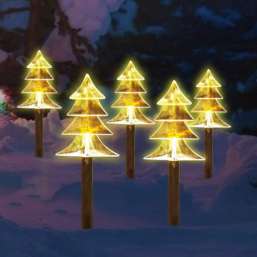 Luces Led Para Caminos Con Forma De Árbol De Navidad Y Paisa