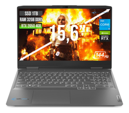 Lenovo Loq Intel Core I5 12450h Ssd 1tb + Ram 32gb Rtx 2050