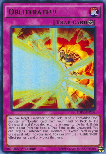 Yugioh # Obliterate!!! [ldk2-pty03] Ultra Rare