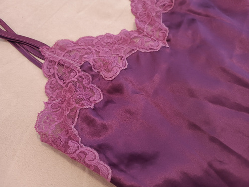 Camisón Transparente Morado Tesira Talle 2