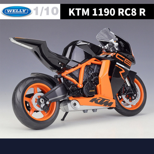 2009 Ktm Rc 8r Miniatura Metal Moto Adornos Coleccionables