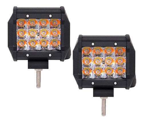 Neblinero Led Cubo 36w Dual Color Auto/camioneta/moto