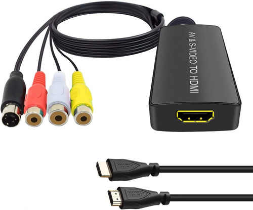 Convertidor Svideo A Hdmi 3rca Av S-video R/l Audio Vídeo...