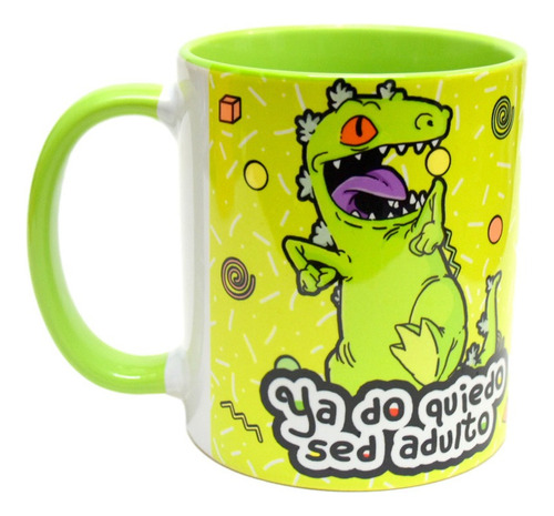 Taza De Ceramica, Rugrats, Interior De Color, 11oz