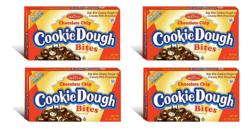 Bites De Masa Para Galletas Con Chispas De Chocolate 4 Paque