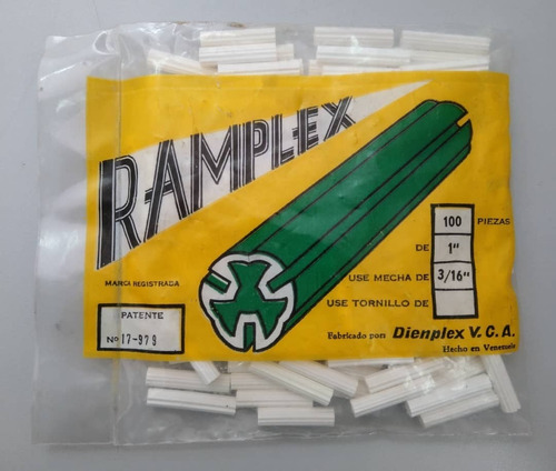 Ramplug Plastico Blanco 3/16 