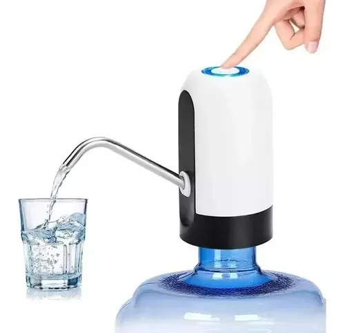 Dispensador Automático de Agua Blanco USB para Botellón Recargable