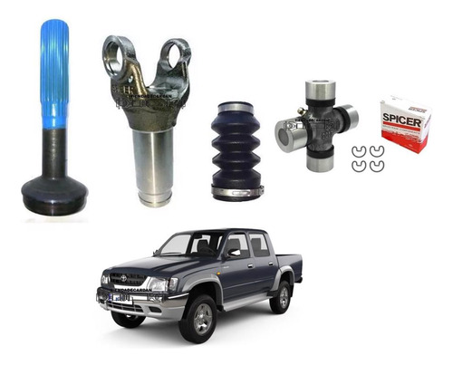 Kit Macho Y Hembra + Cruceta Cardan Trasero Hilux 98/04