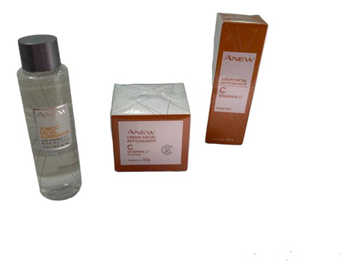 Set Anew Crema Facial Antioxidante Con Vitamina C