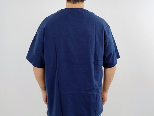 Playera Lisa Marca Óptima Color Azul Marino Talla Eg