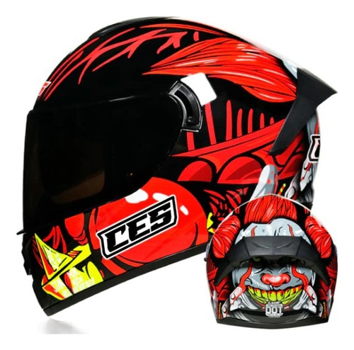 Casco Moto Ces Integral Doble Visor Polarizado Xl