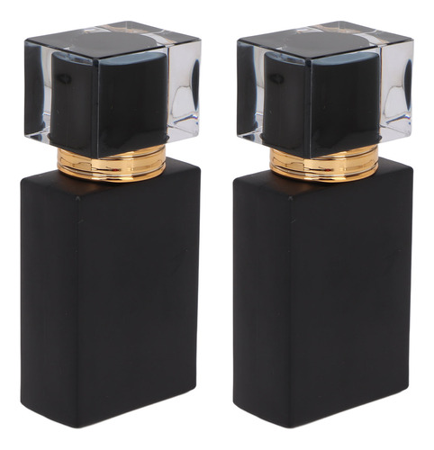 Atomizador De Botella De Perfume De Vidrio 30 Ml De Negro 2