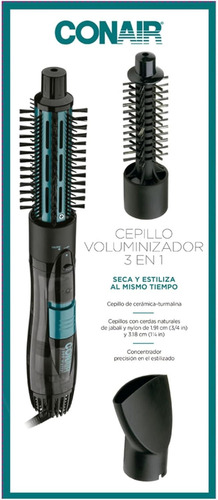 Conair Bc171es Cepillo De Aire 3 En 1 Negro