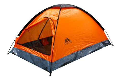 Carpa 2 Personas Color Naranja Asgard Camping 2x1.2x1