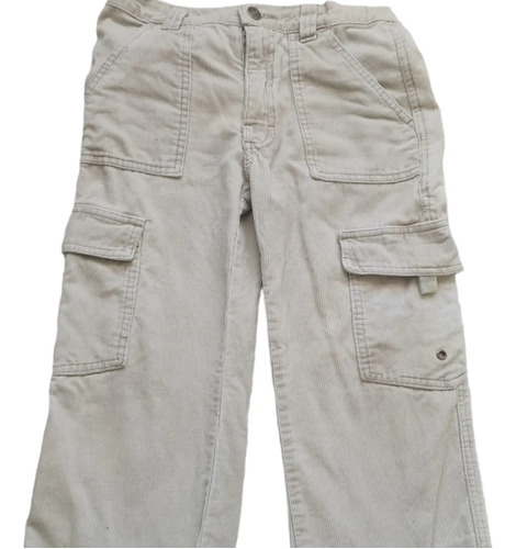 Pantalón Cotelé. Color Crema Talla 8. Niño 