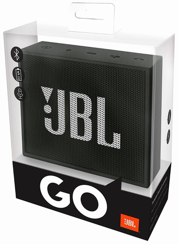 Bocina Jbl Go Bluetooth Portatil Recargable Negra Nueva