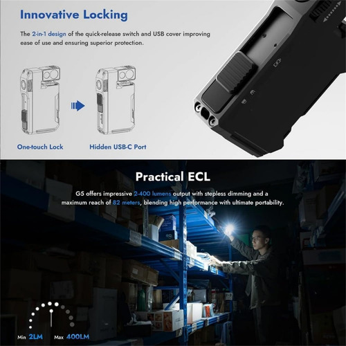 Linterna G5, Linterna Edc Recargable G5, Tamaño De Bolsillo